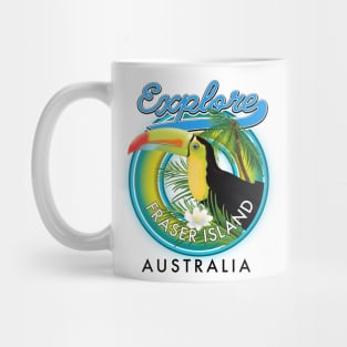 Fraser Island Australia exploration logo Mug